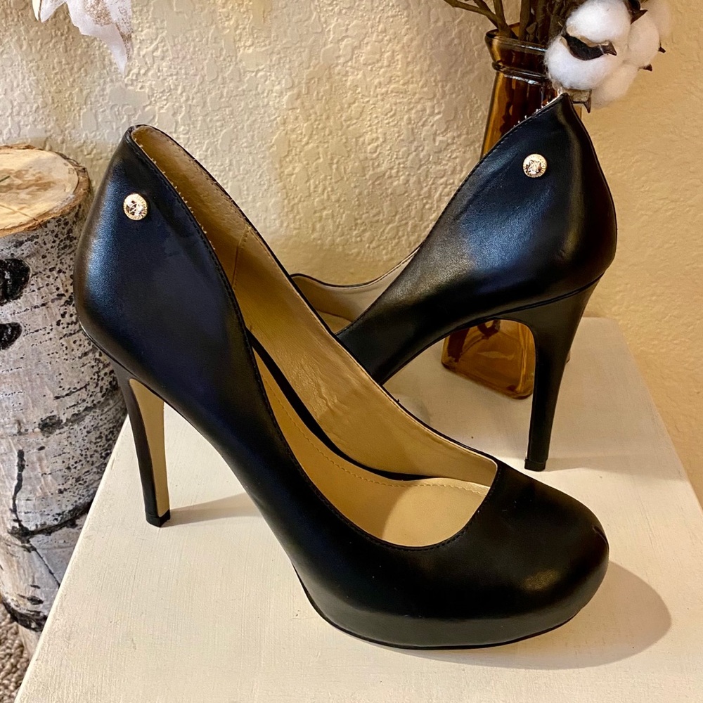 BCBG Black Patent Leather Pumps